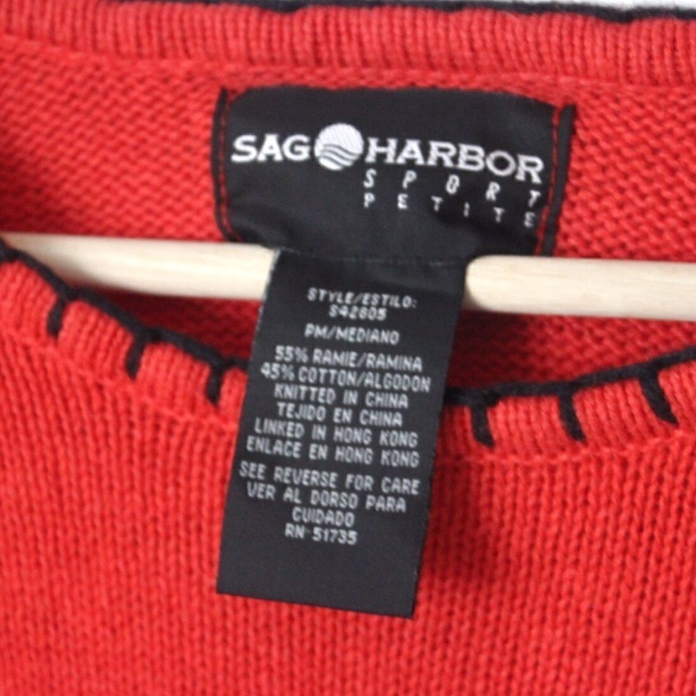 NWT Sag Harbor Sport Petite Knit Sweater in PM - Picture 3 of 8